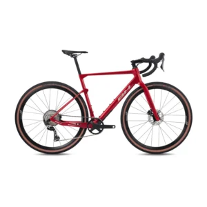 Bicicleta gravel BH GravelX 3.0 24/25 talla M color rojo sobre fondo blanco