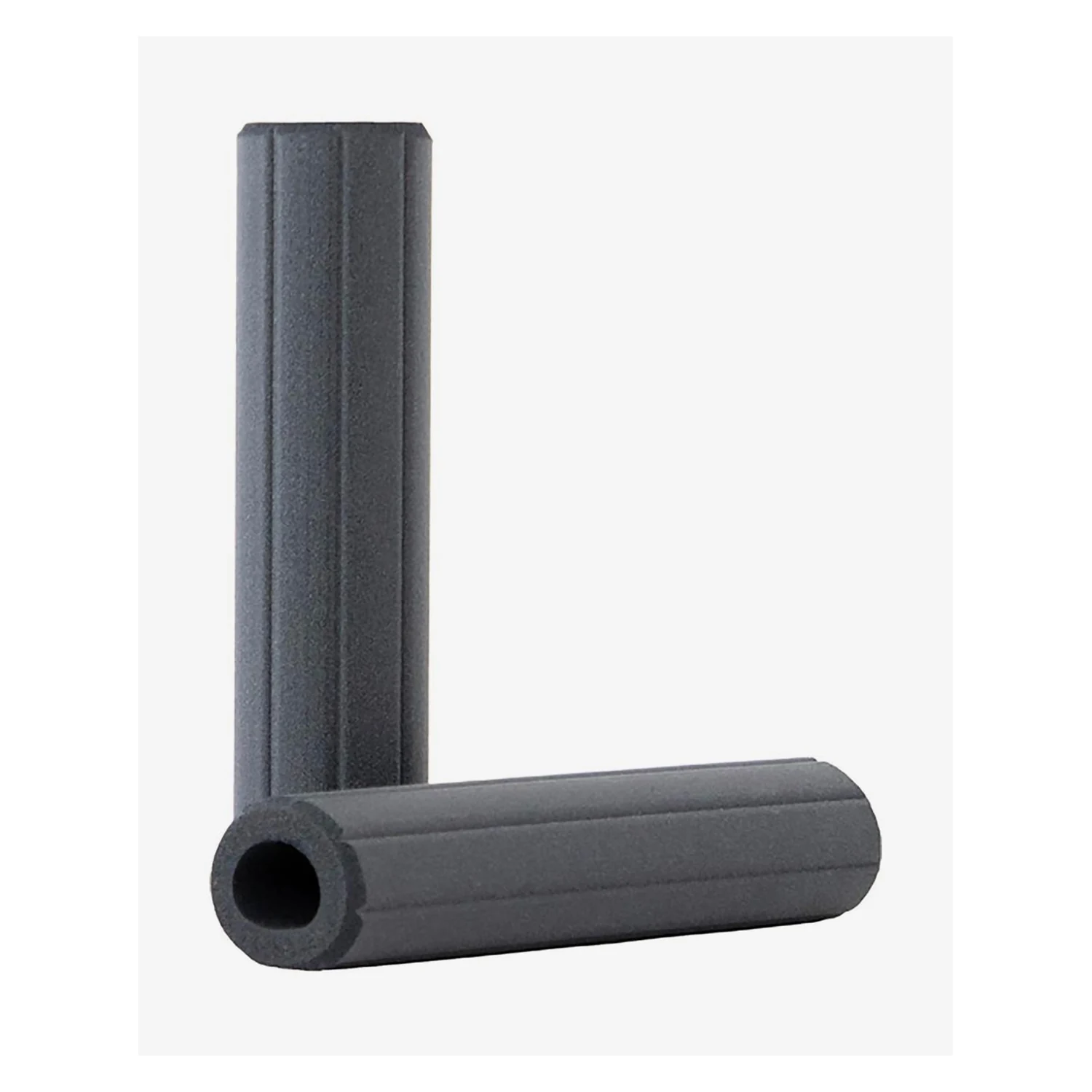 Detalle de los puños ESI Grips Chunky Ribbed negros