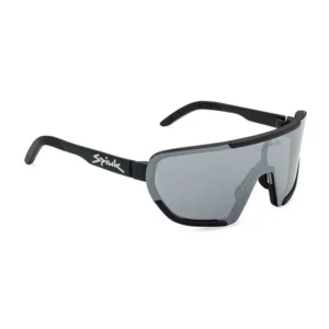 Gafas de ciclismo Spiuk Nebo en color negro con lente espejo y pantalla única envolvente
