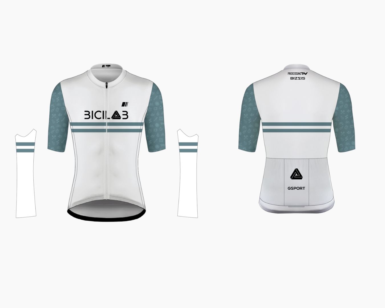 MAILLOT M/CORTA BLANCO BICILAB