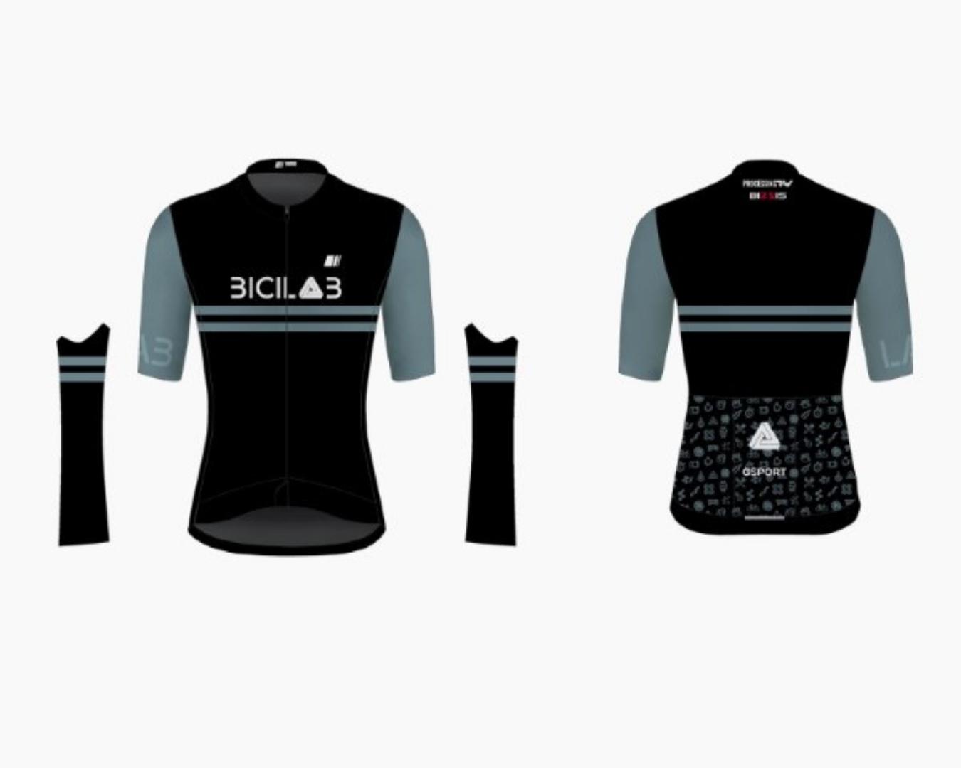 MAILLOT M/CORTA NEGRO BICILAB